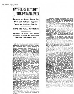 Exhibit I  -1914_July_8_NYT